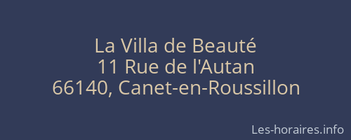 La Villa de Beauté