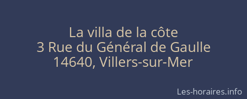 La villa de la côte