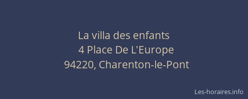 La villa des enfants