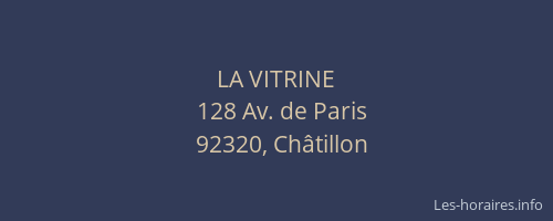 LA VITRINE