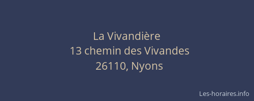 La Vivandi&egrave;re