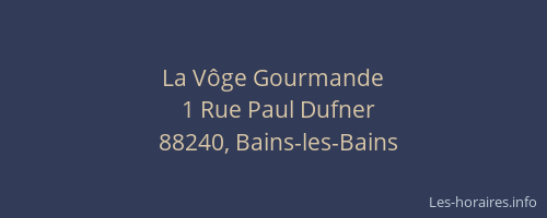 La V&ocirc;ge Gourmande