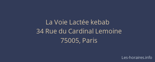 La Voie Lactée kebab