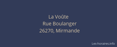 La Vo&ucirc;te