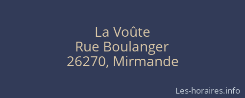 La Voûte