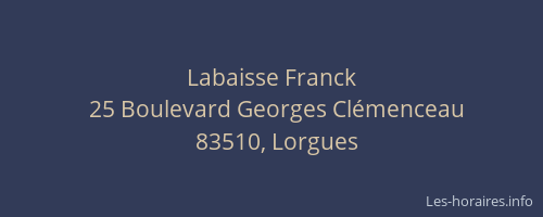 Labaisse Franck