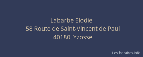 Labarbe Elodie