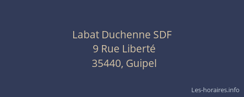 Labat Duchenne SDF