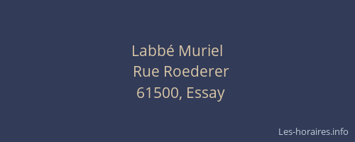 Labb&eacute; Muriel