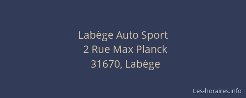 Labège Auto Sport