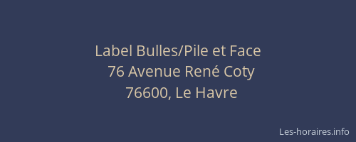 Label Bulles/Pile et Face