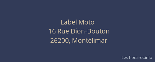 Label Moto