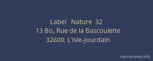 Label   Nature  32