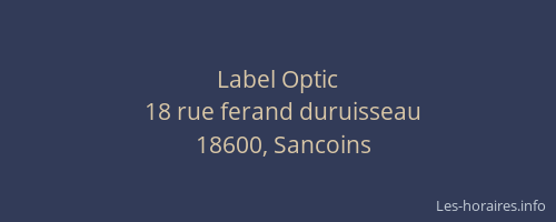 Label Optic