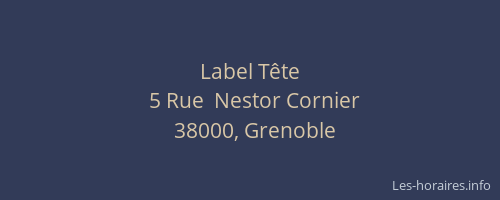 Label Tête