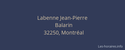 Labenne Jean-Pierre