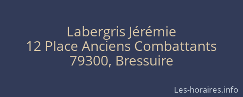 Labergris Jérémie