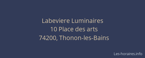 Labeviere Luminaires