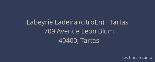 Labeyrie Ladeira (citro&Euml;n) - Tartas