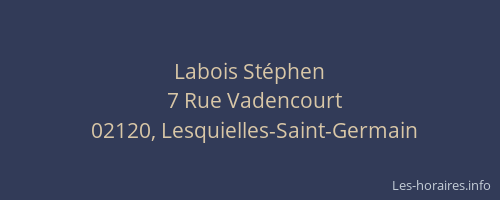 Labois Stéphen
