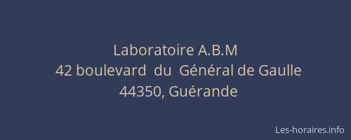 Laboratoire A.B.M