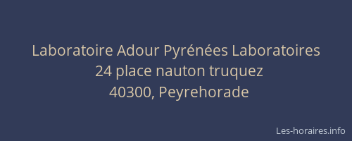 Laboratoire Adour Pyrénées Laboratoires