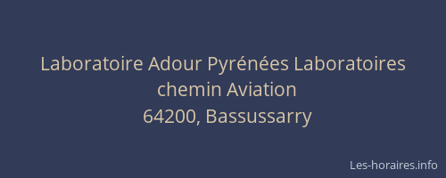 Laboratoire Adour Pyrénées Laboratoires