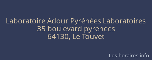Laboratoire Adour Pyrénées Laboratoires