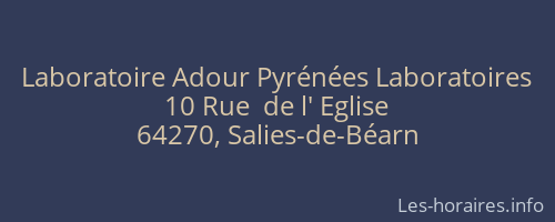 Laboratoire Adour Pyrénées Laboratoires