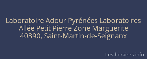 Laboratoire Adour Pyrénées Laboratoires