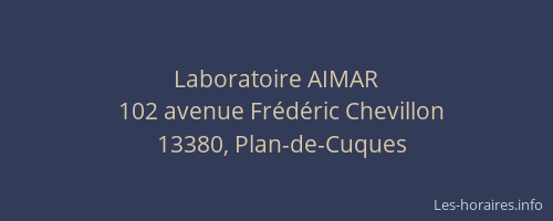 Laboratoire AIMAR