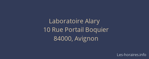 Laboratoire Alary