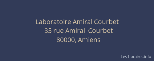 Laboratoire Amiral Courbet