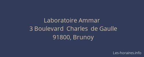 Laboratoire Ammar