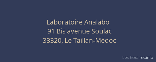 Laboratoire Analabo