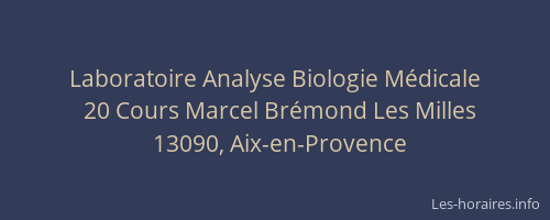 Laboratoire Analyse Biologie Médicale