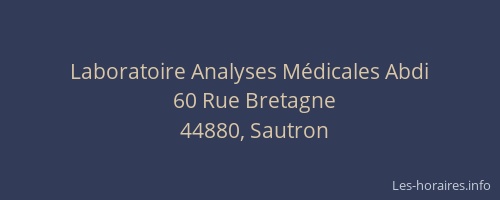 Laboratoire Analyses Médicales Abdi