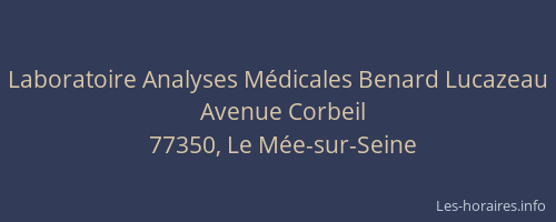 Laboratoire Analyses Médicales Benard Lucazeau