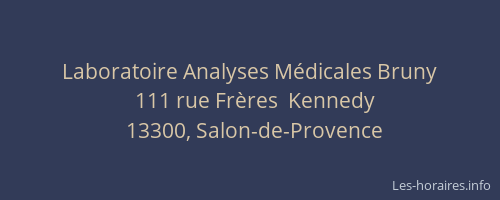 Laboratoire Analyses Médicales Bruny