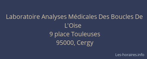 Laboratoire Analyses Médicales Des Boucles De L'Oise