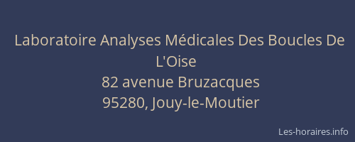 Laboratoire Analyses Médicales Des Boucles De L'Oise