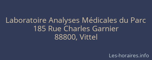 Laboratoire Analyses Médicales du Parc