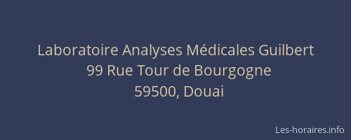 Laboratoire Analyses Médicales Guilbert
