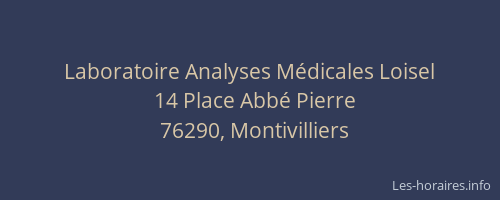 Laboratoire Analyses Médicales Loisel
