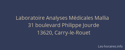 Laboratoire Analyses Médicales Mallia