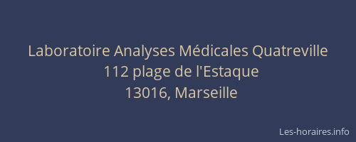 Laboratoire Analyses Médicales Quatreville