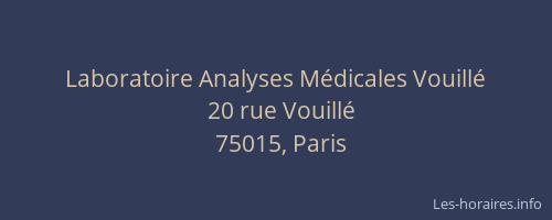 Laboratoire Analyses Médicales Vouillé