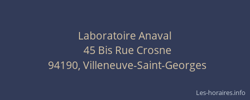 Laboratoire Anaval