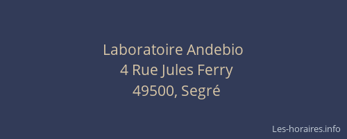 Laboratoire Andebio