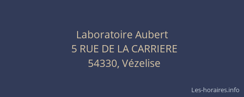 Laboratoire Aubert